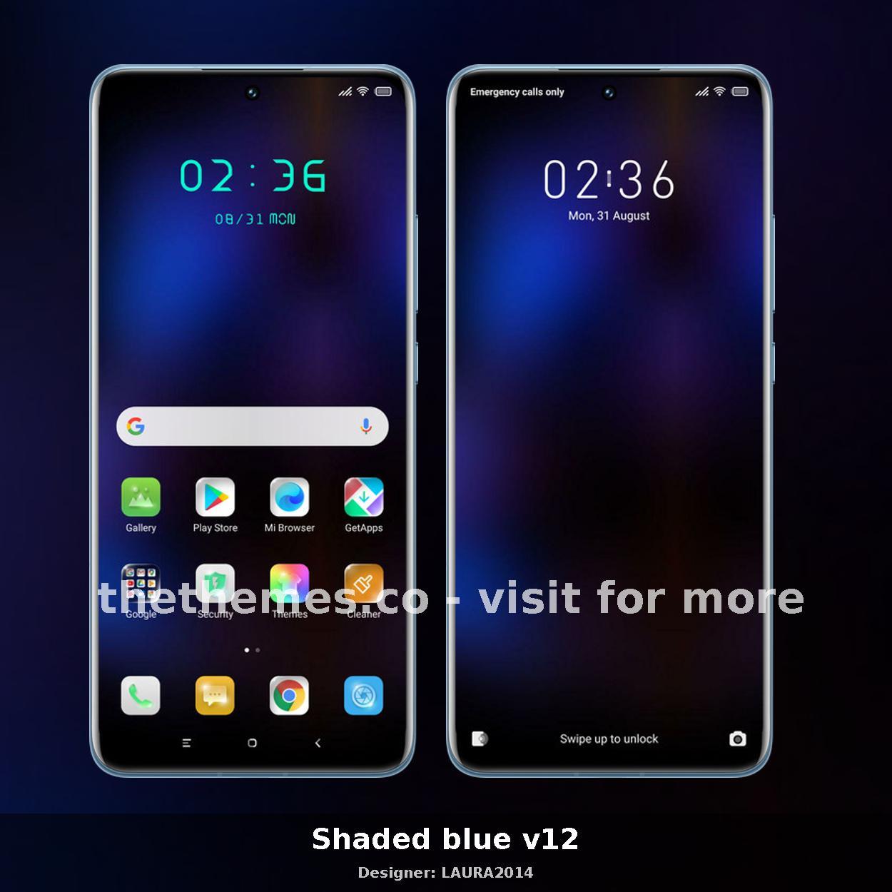Shaded blue v12