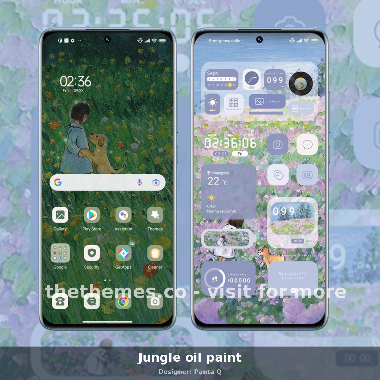 Jungle oil paint