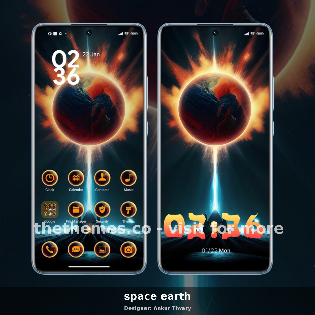 space earth