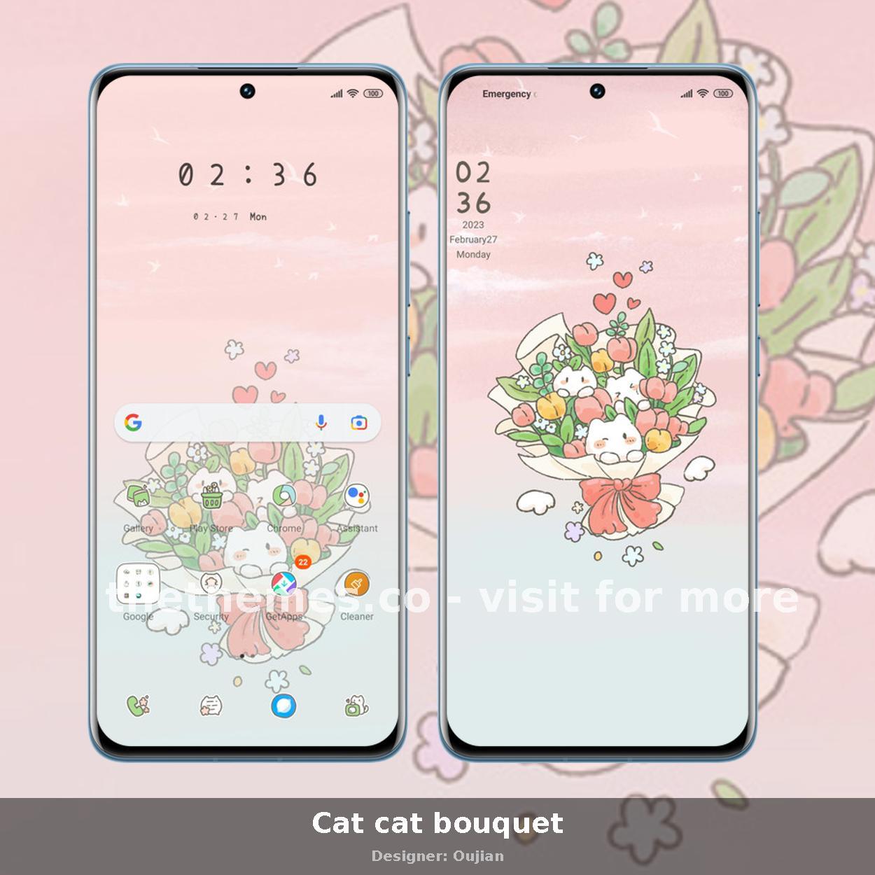 Cat cat bouquet