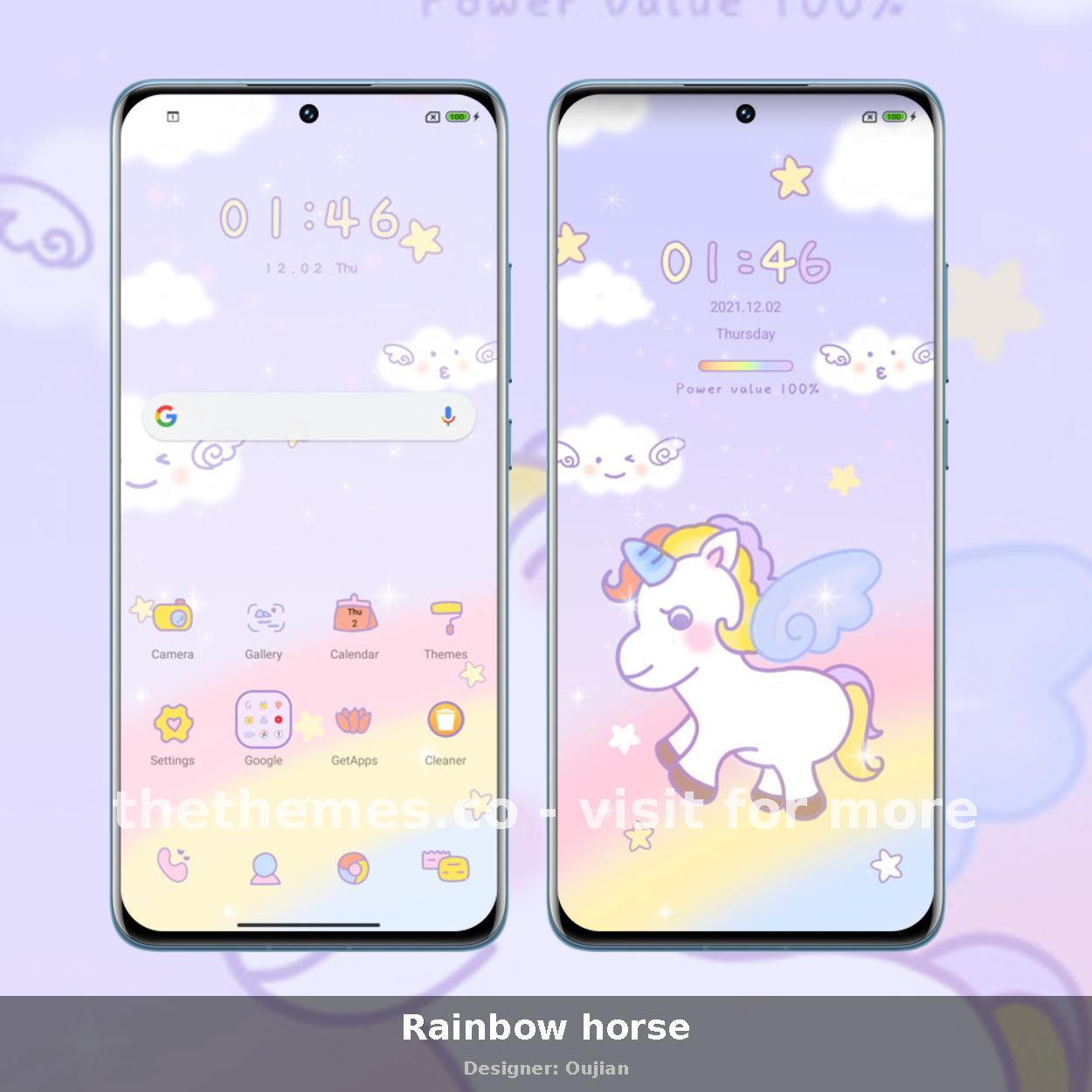 Rainbow horse