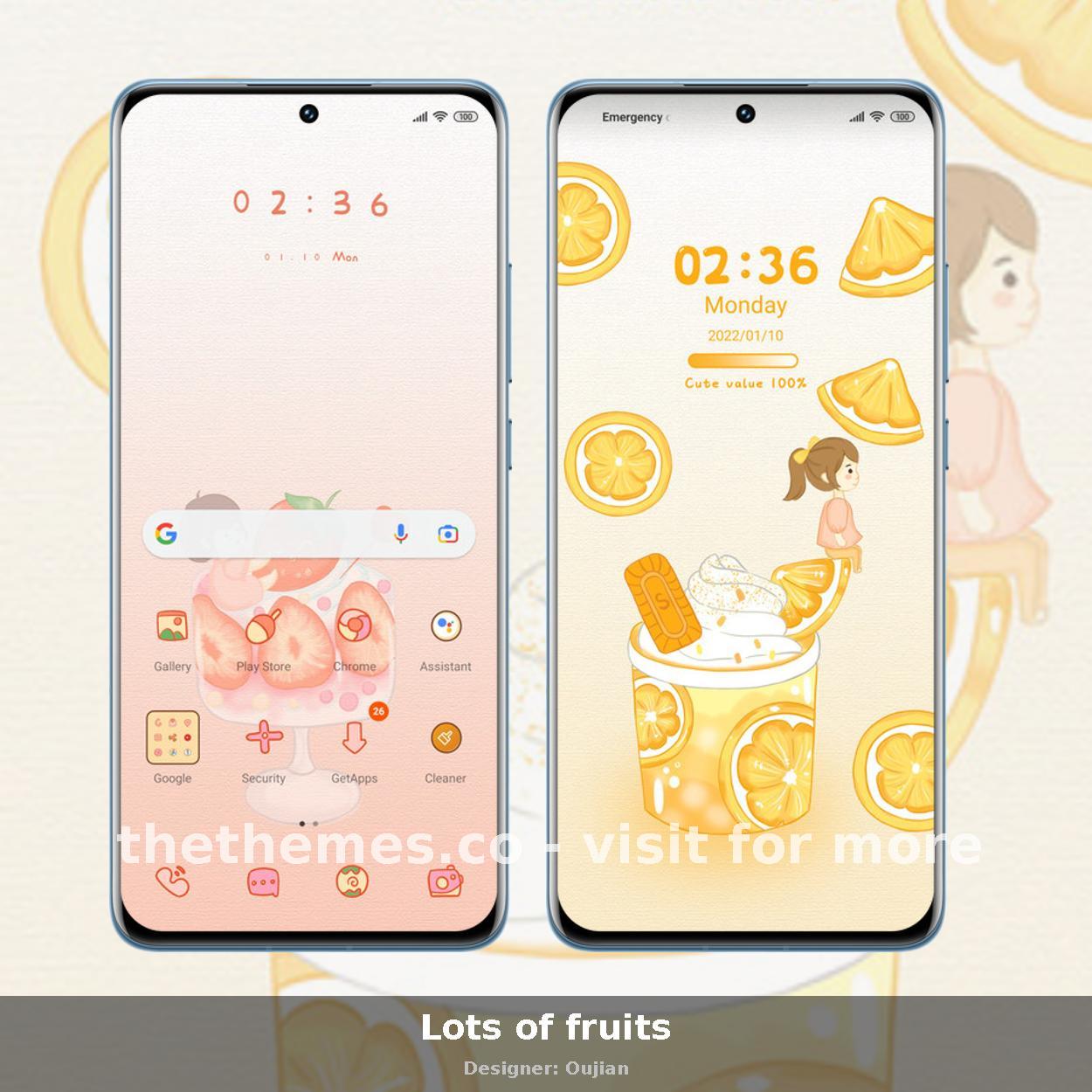 Lots of fruits