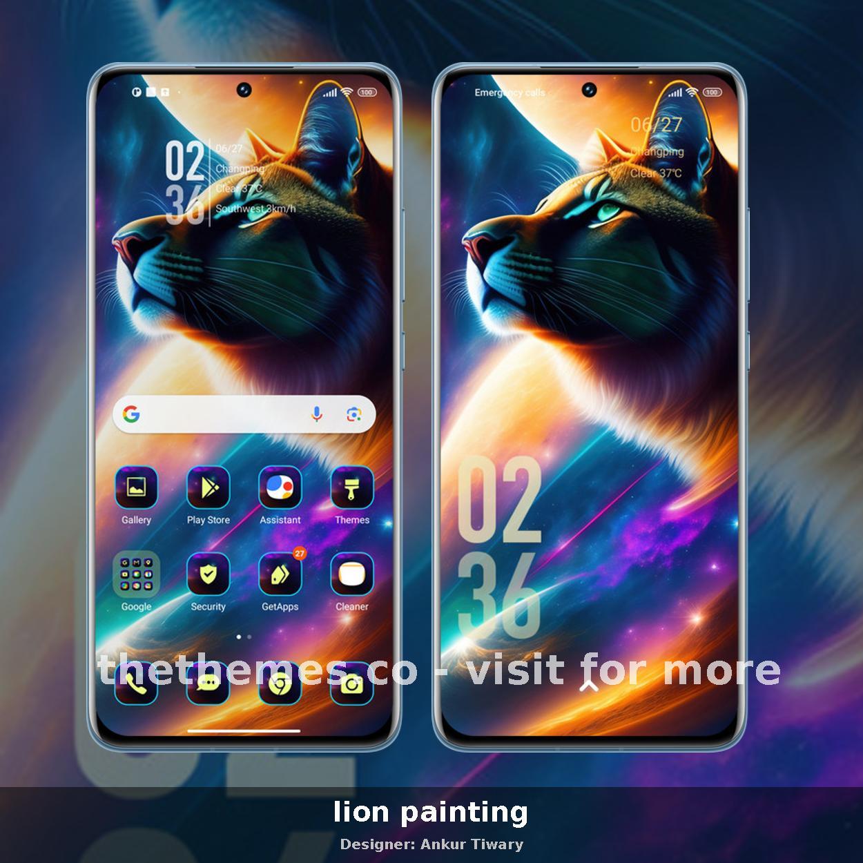 lion painting