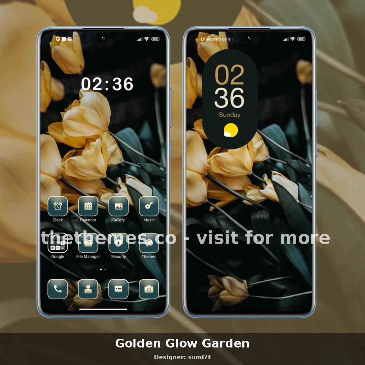 Golden Glow Garden