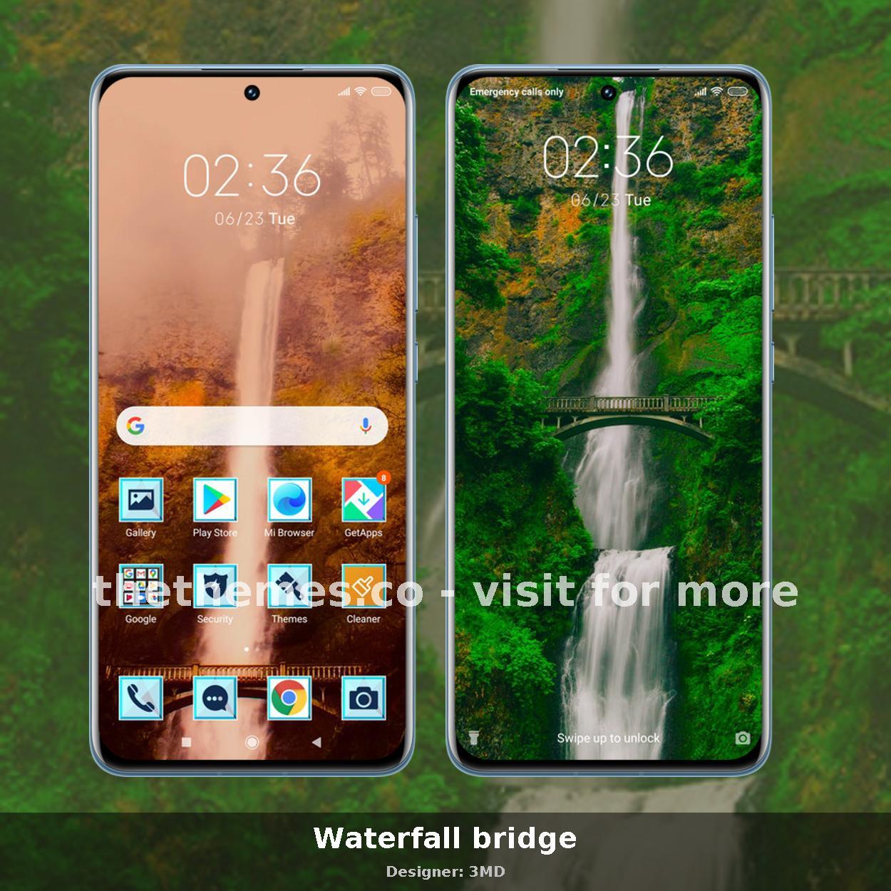 Waterfall bridge