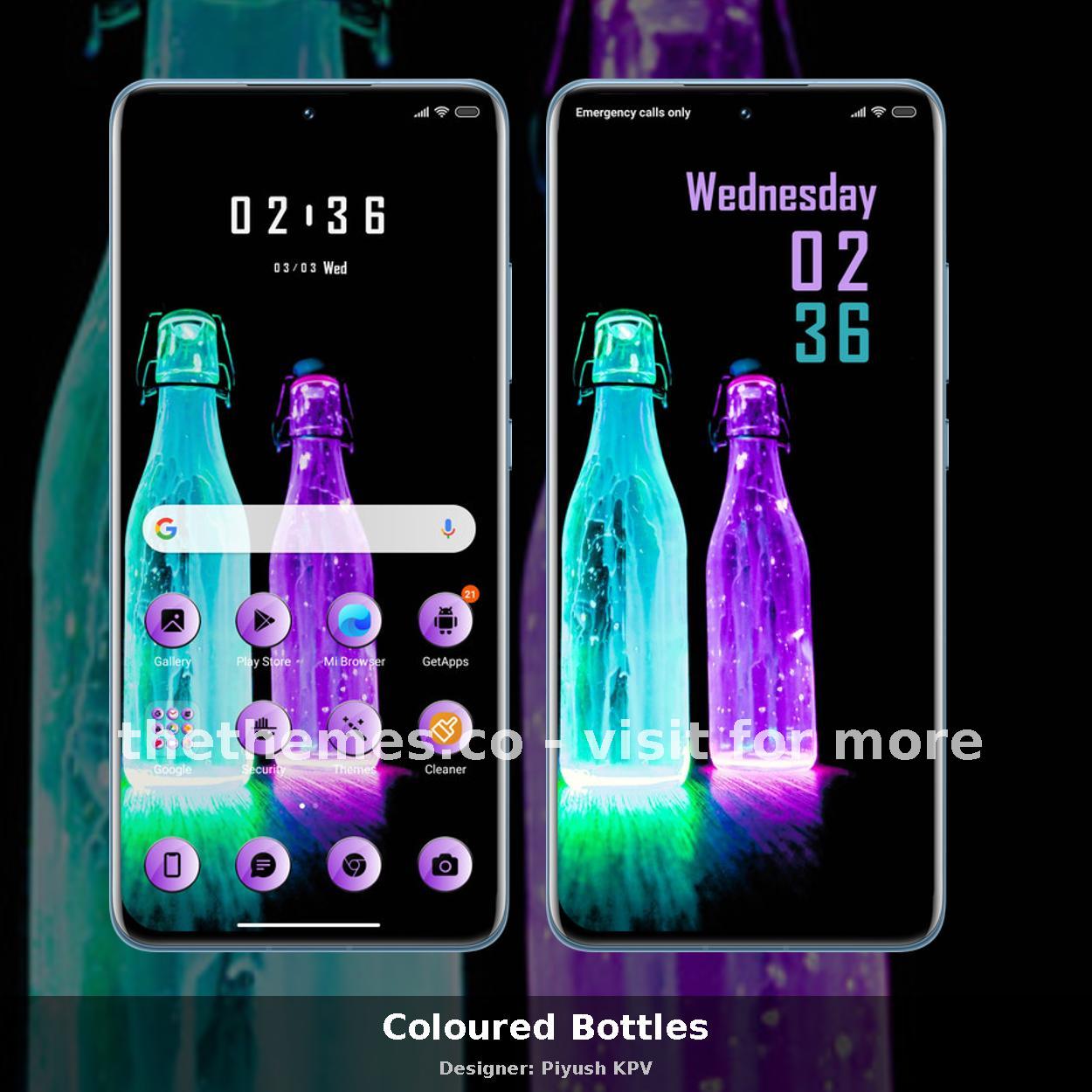 Coloured Bottles