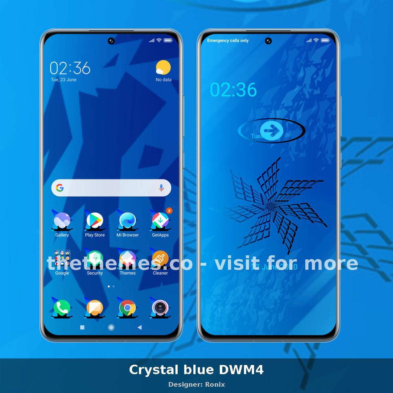 Crystal blue DWM4