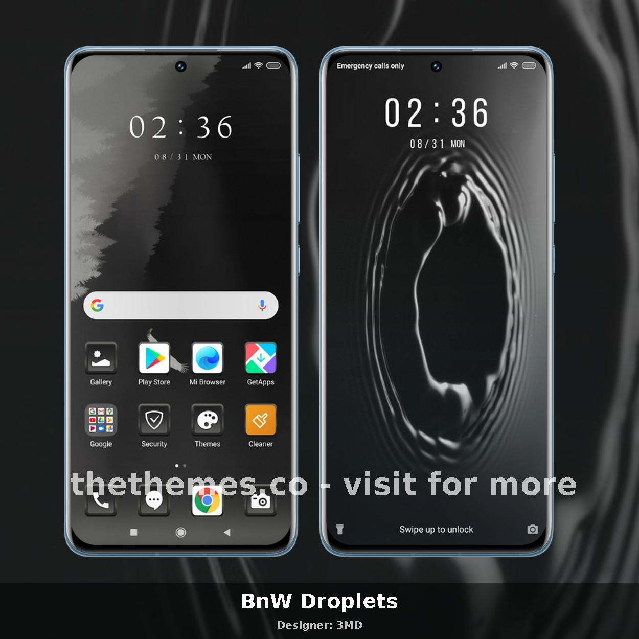 BnW Droplets