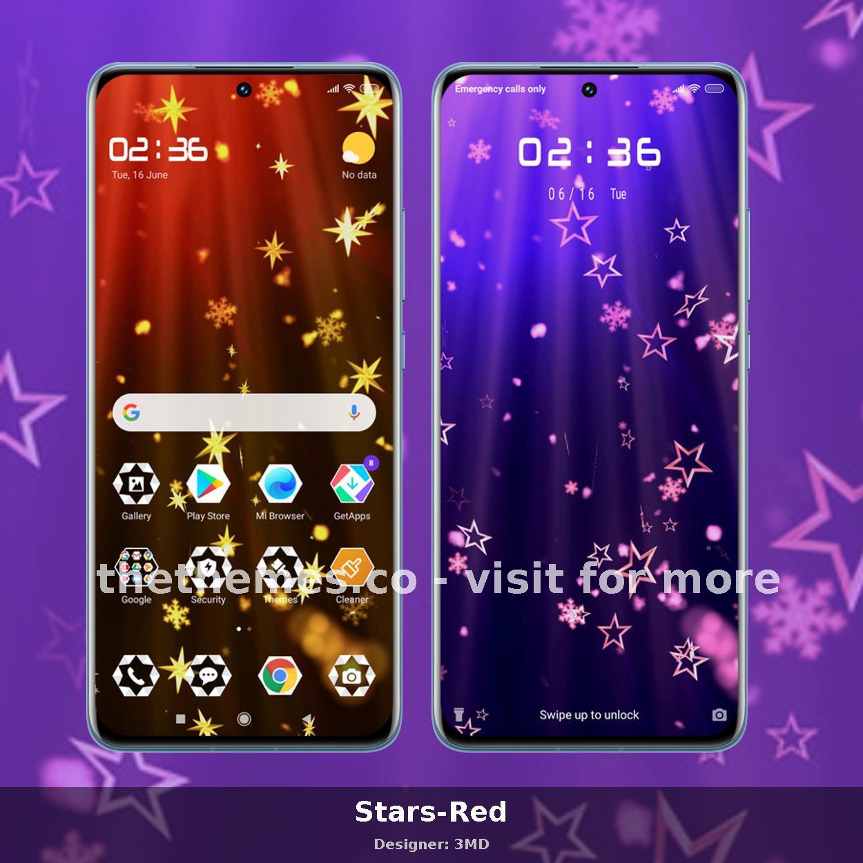 Stars-Red