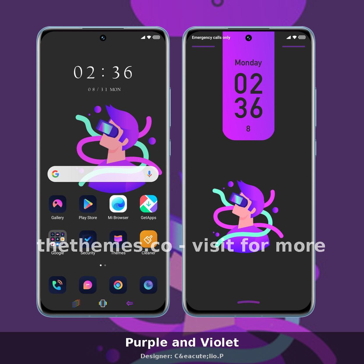 Purple and Violet
