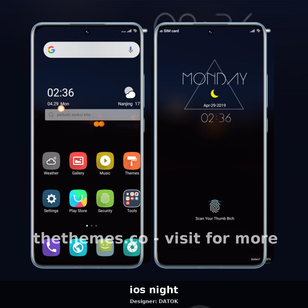 ios night