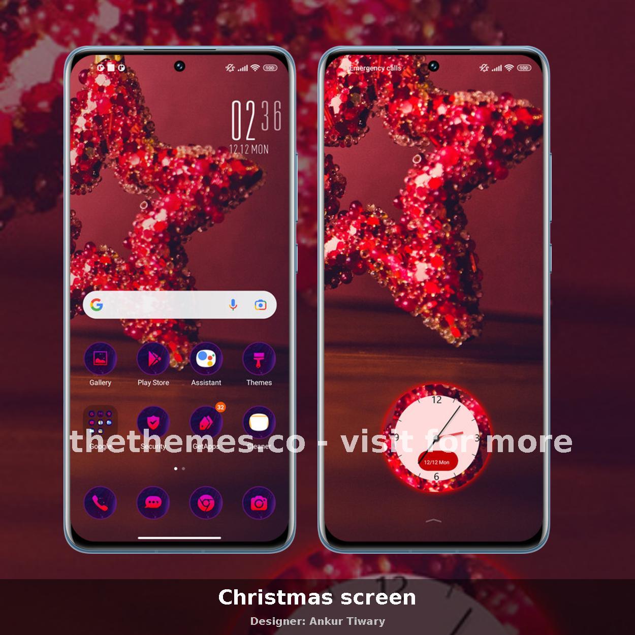 Christmas screen