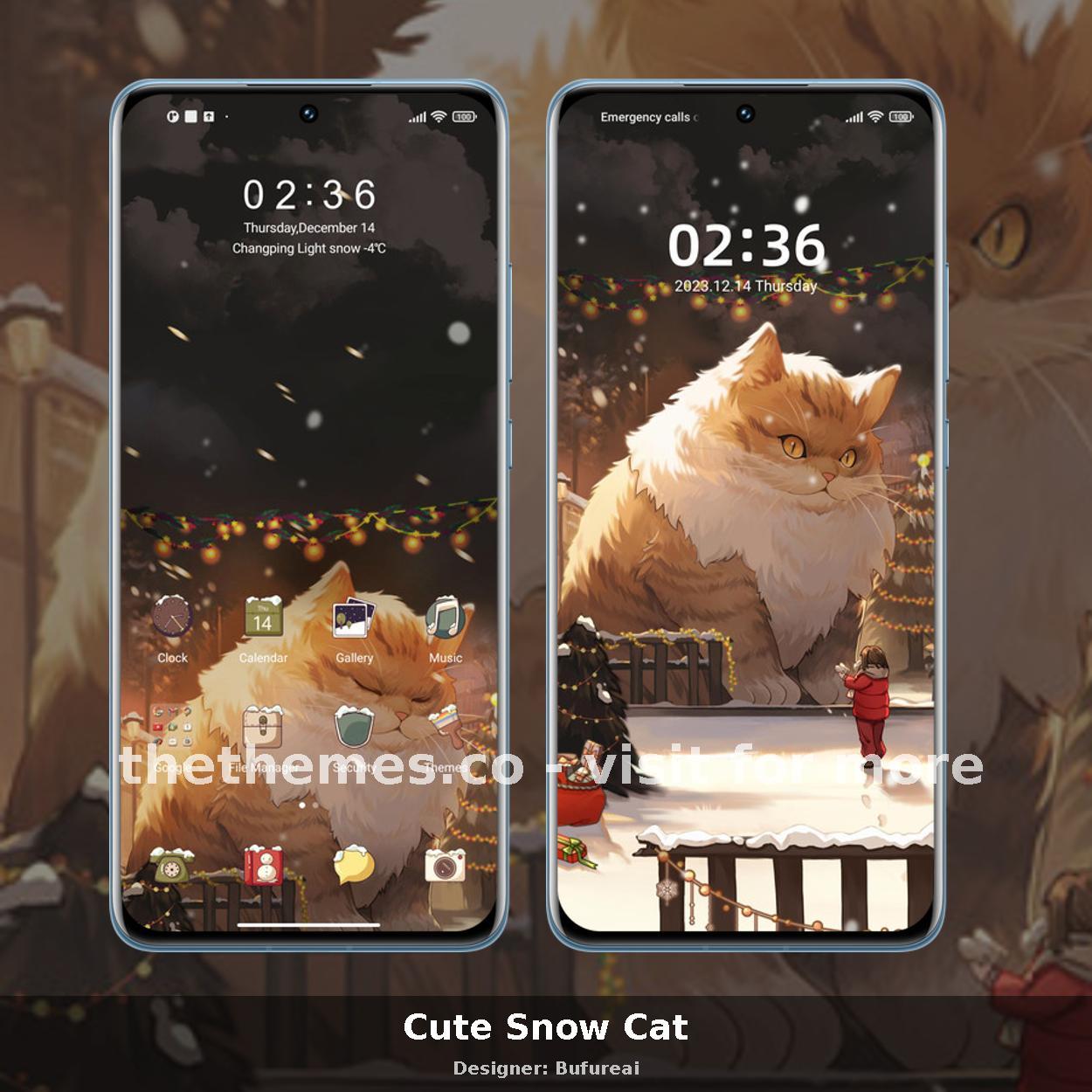 Cute Snow Cat