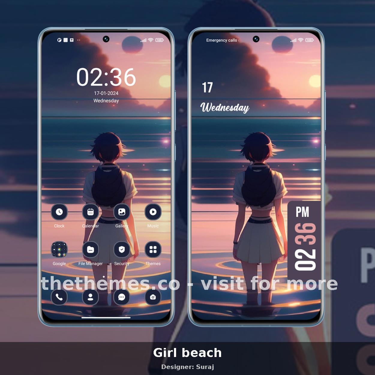 Girl beach