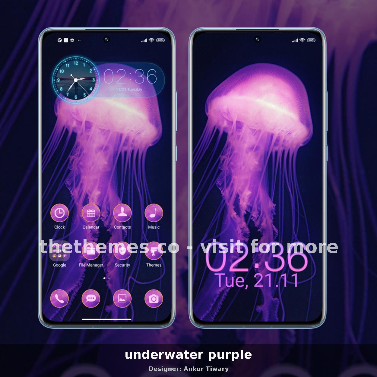 underwater purple