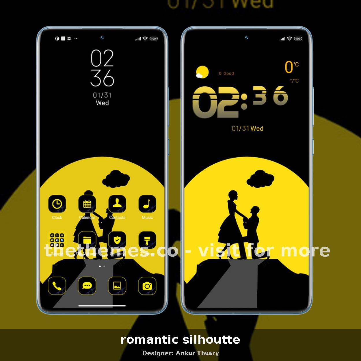 romantic silhoutte