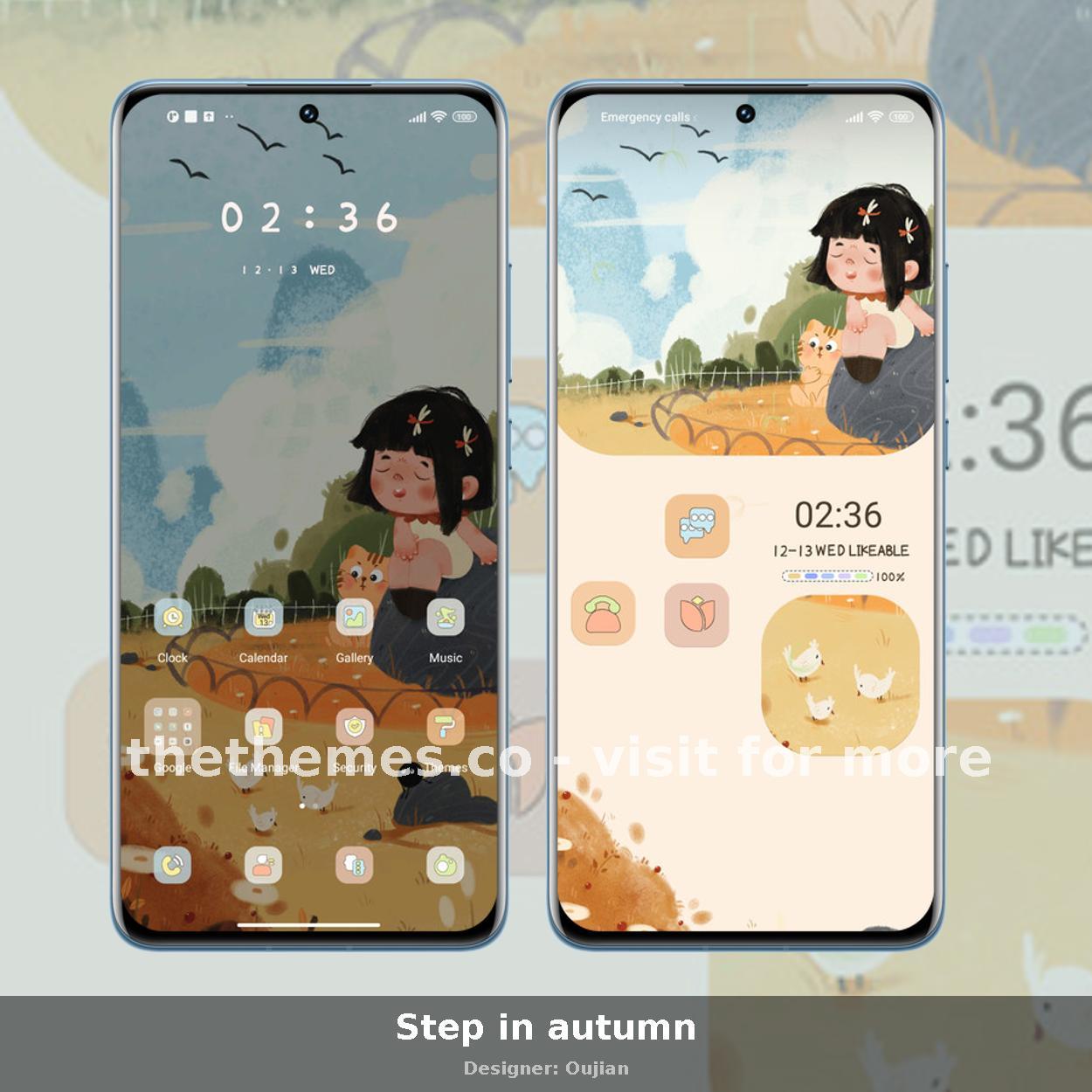 Step in autumn