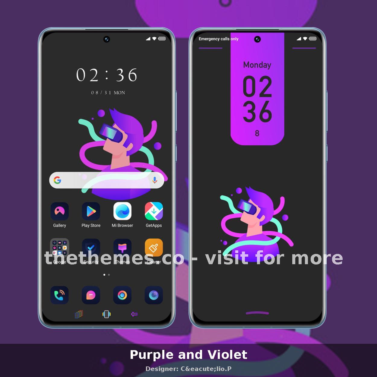 Purple and Violet