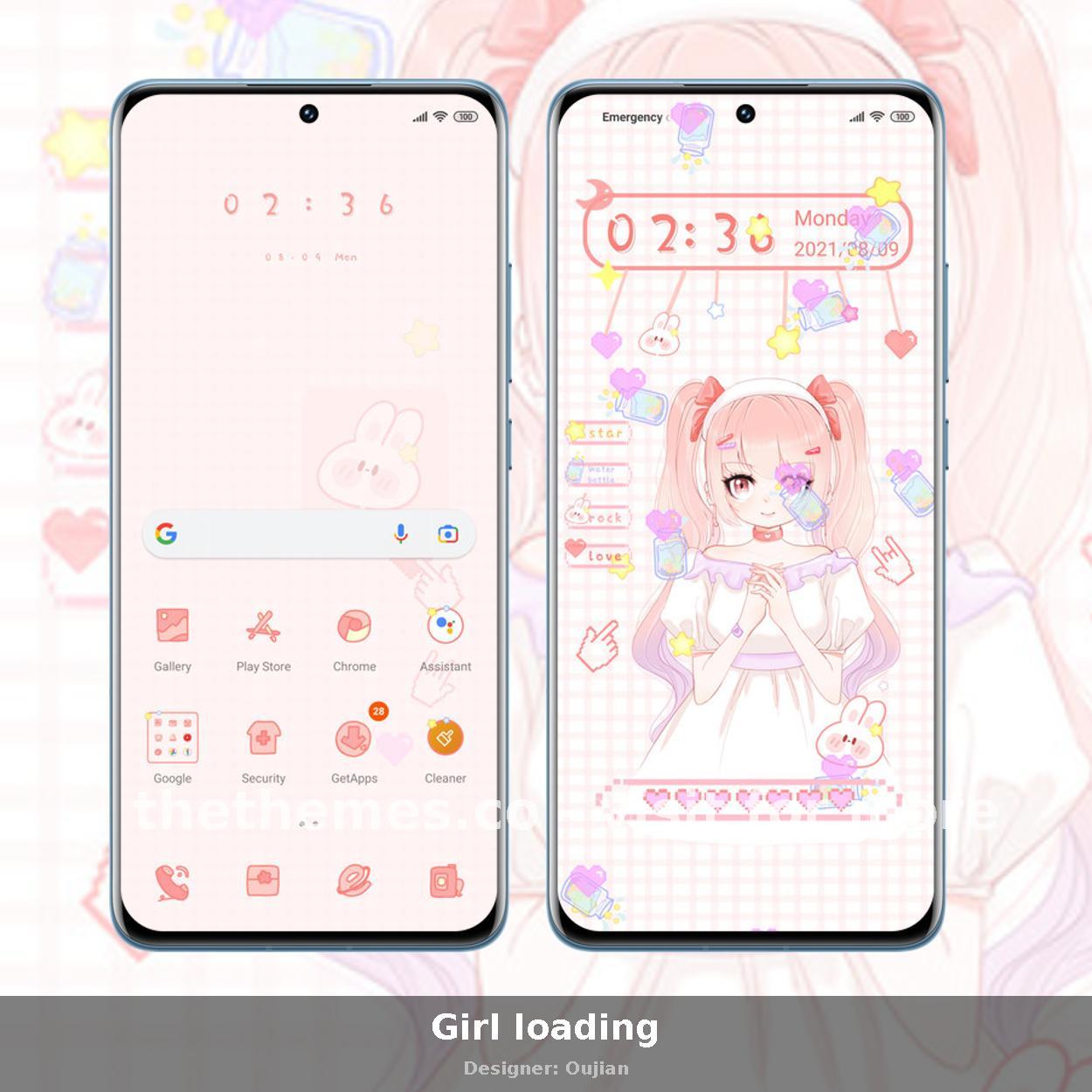 Girl loading