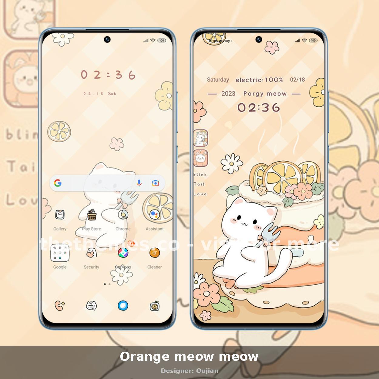 Orange meow meow