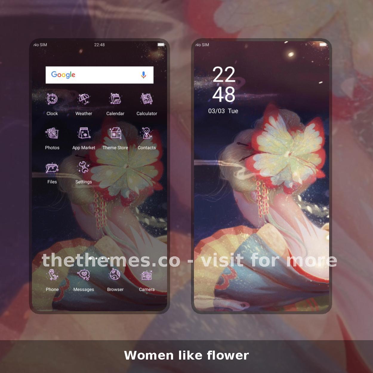 Women like flower
