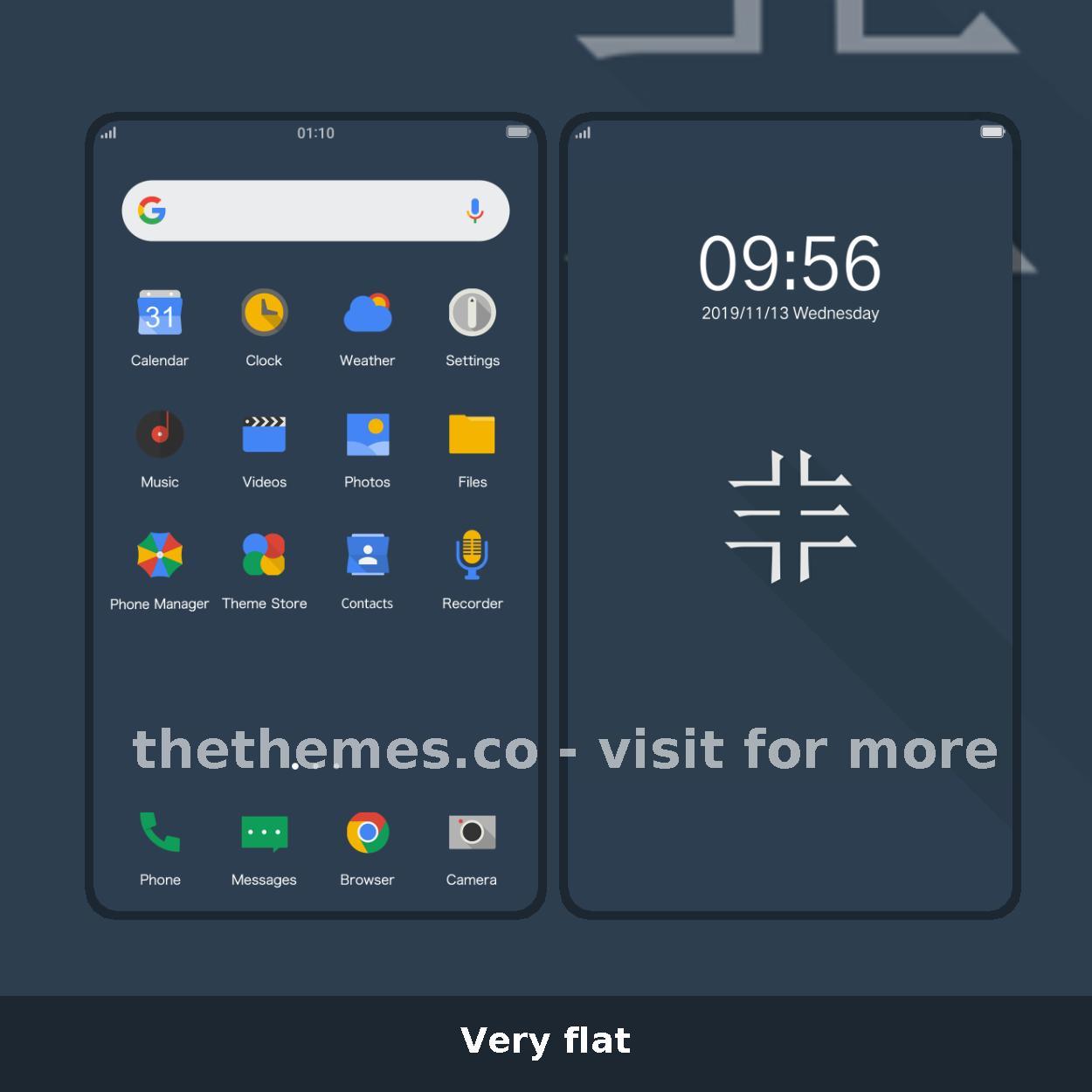 Very flat