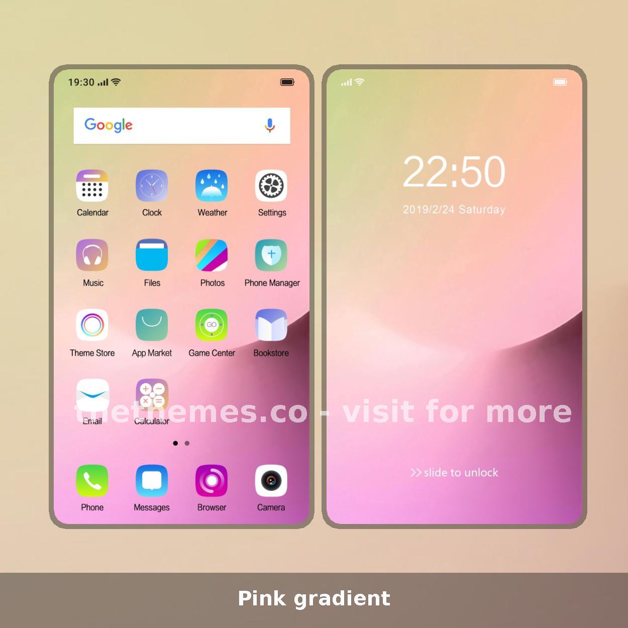 Pink gradient