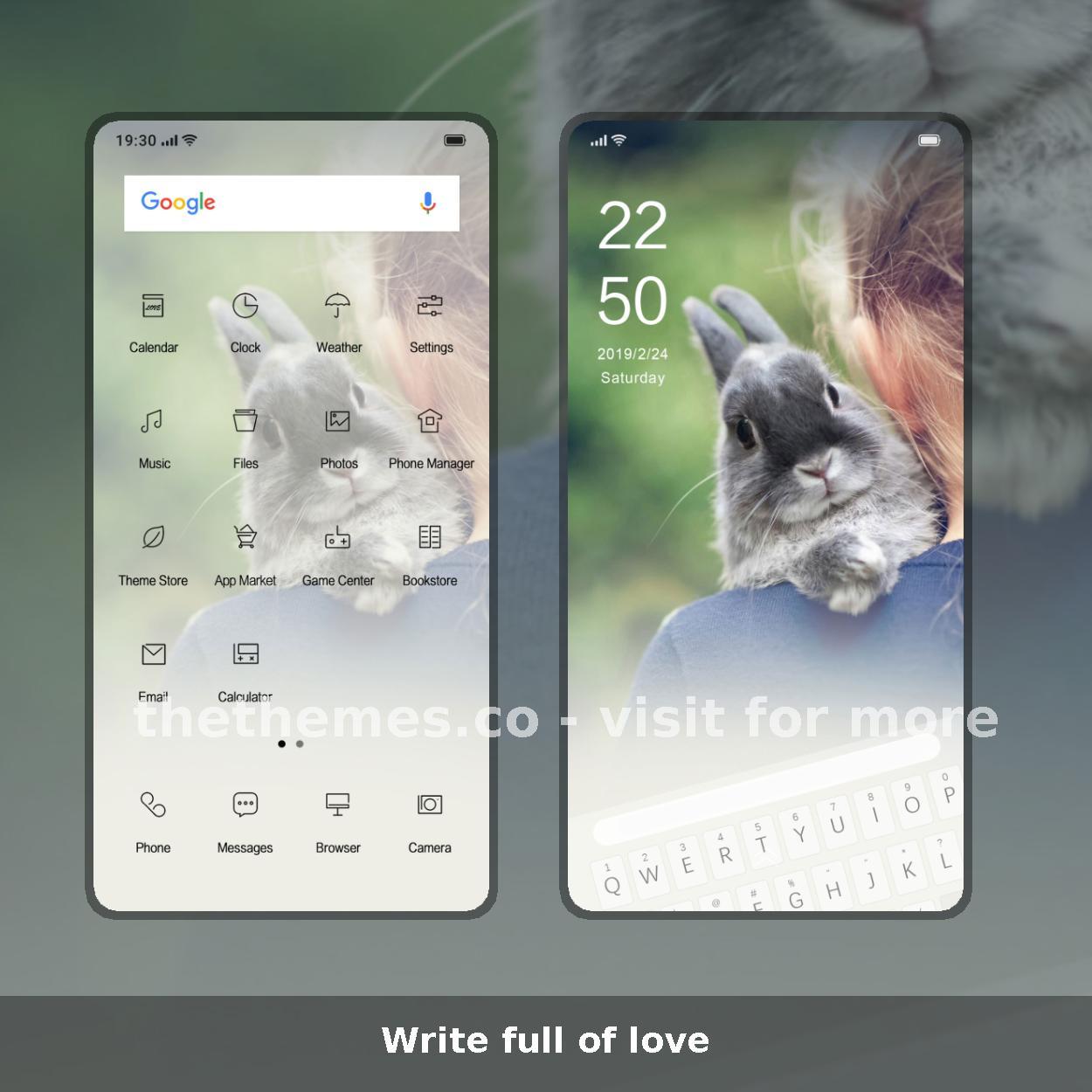 Write full of love
