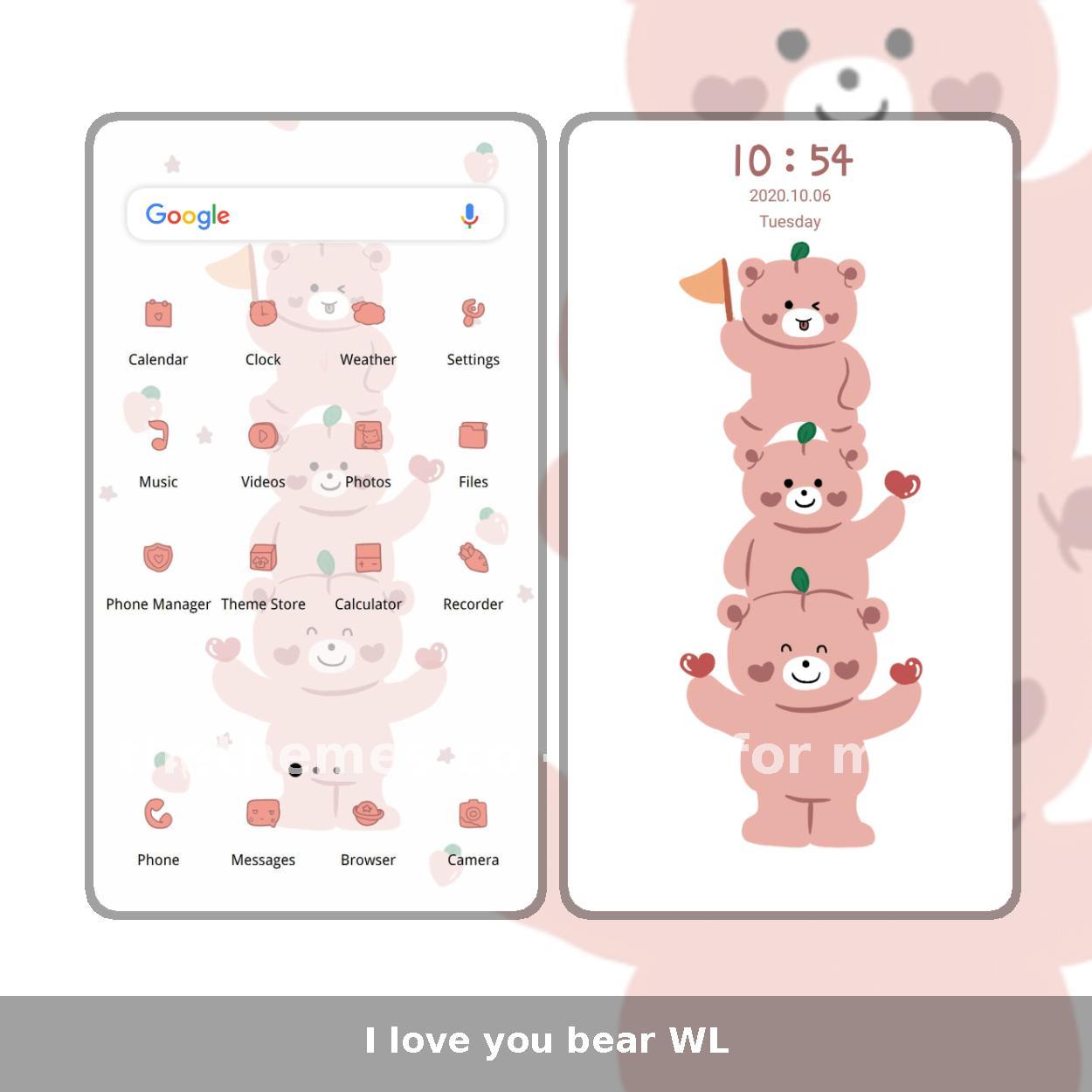 I love you bear WL
