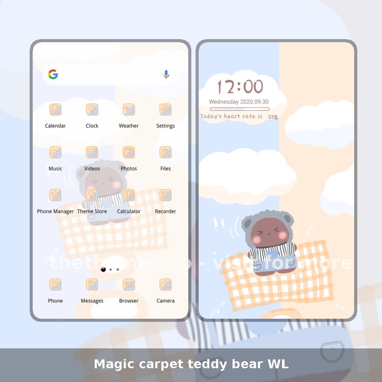 Magic carpet teddy bear WL