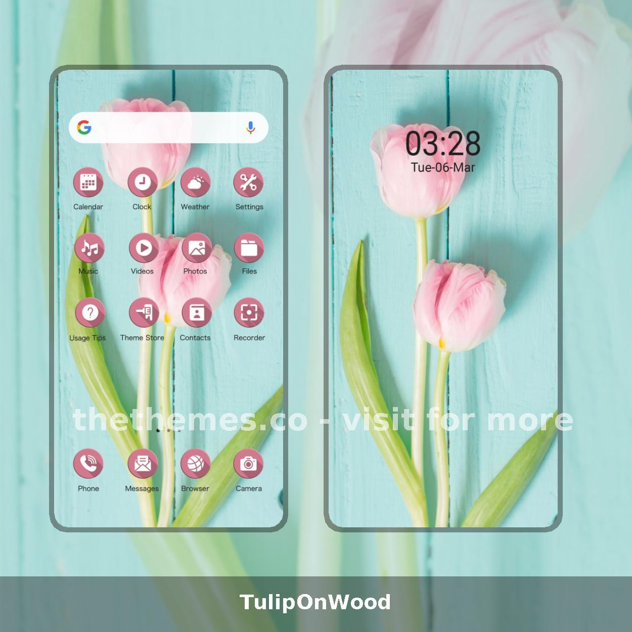 TulipOnWood