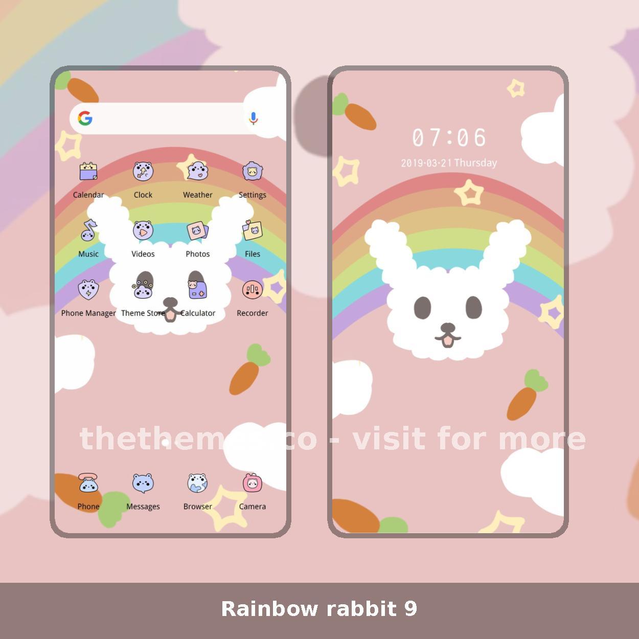 Rainbow rabbit 9