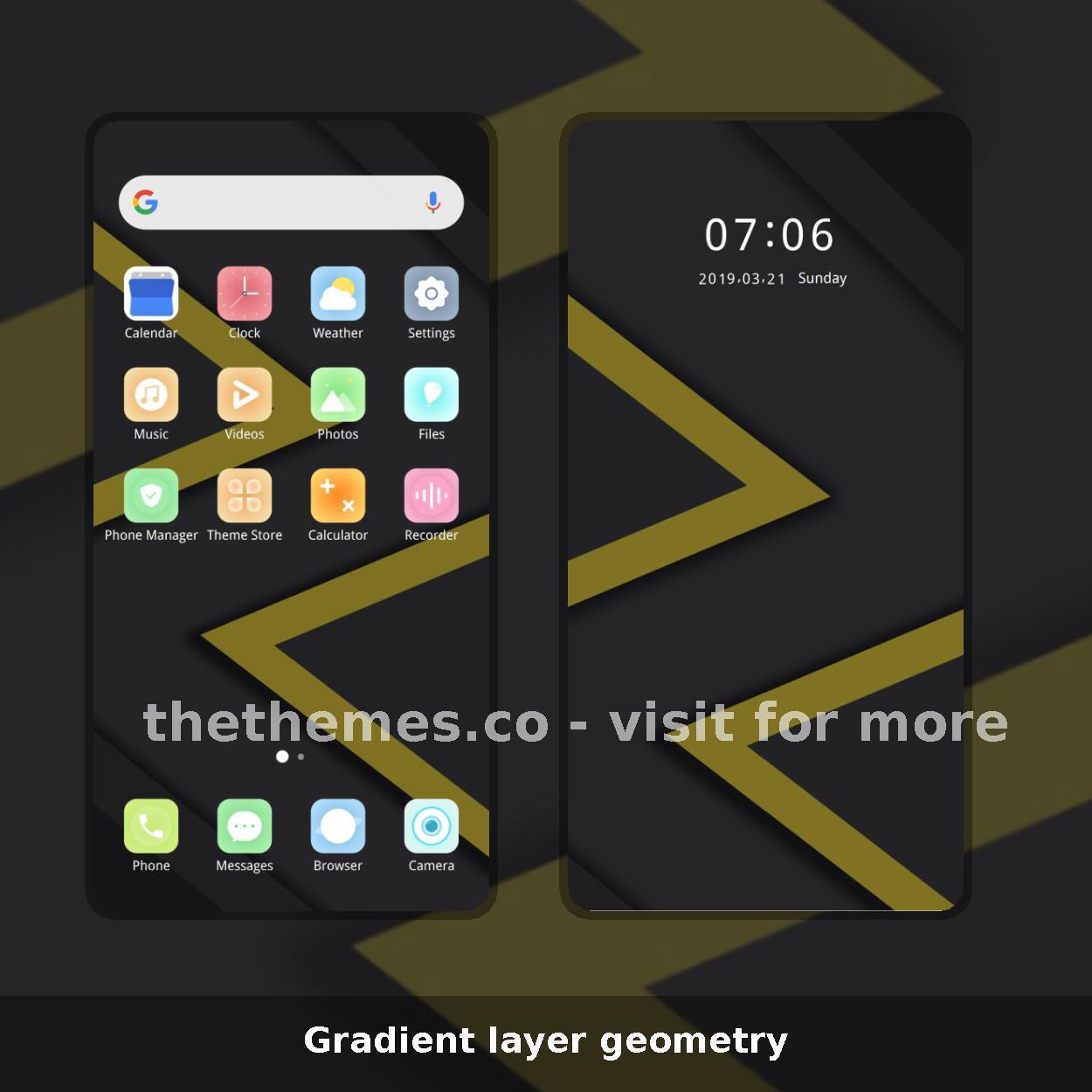 Gradient layer geometry