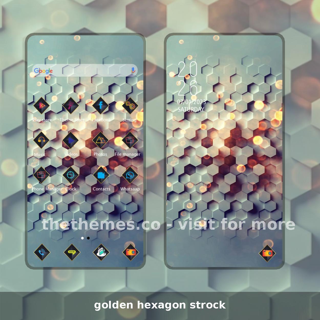 golden hexagon strock