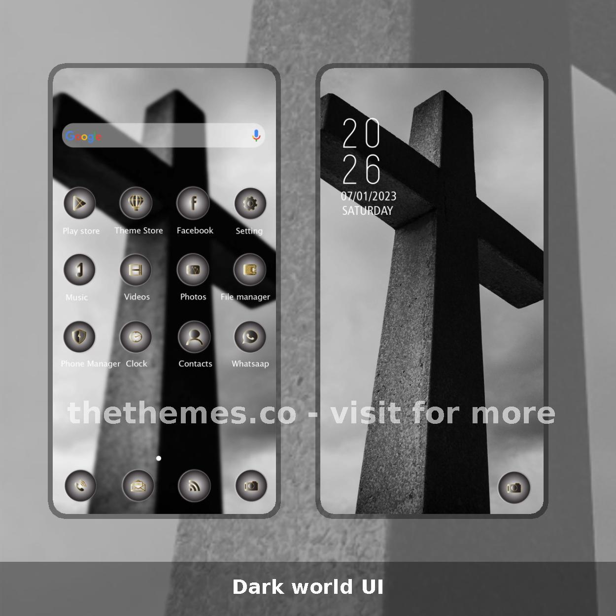 Dark world UI