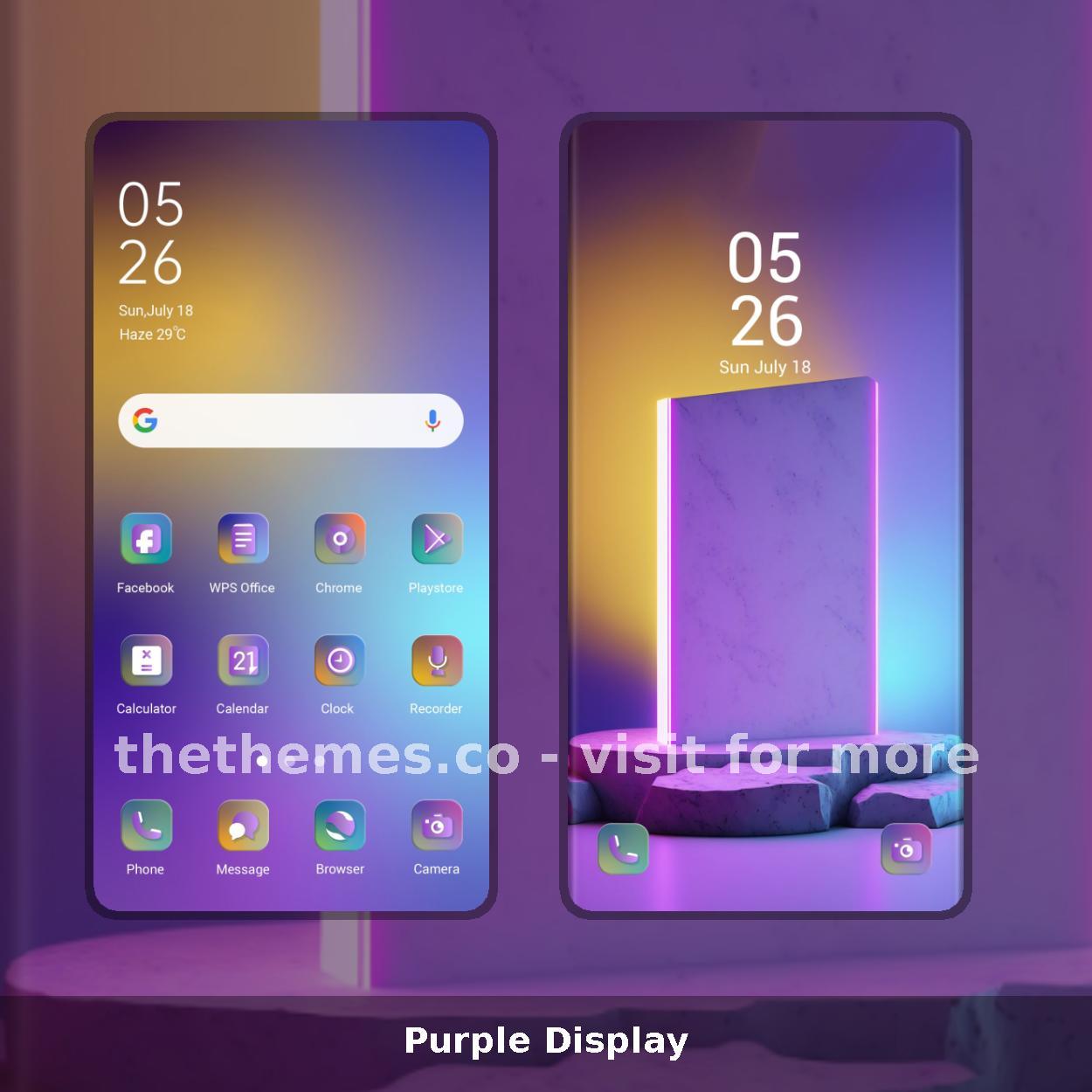 Purple Display