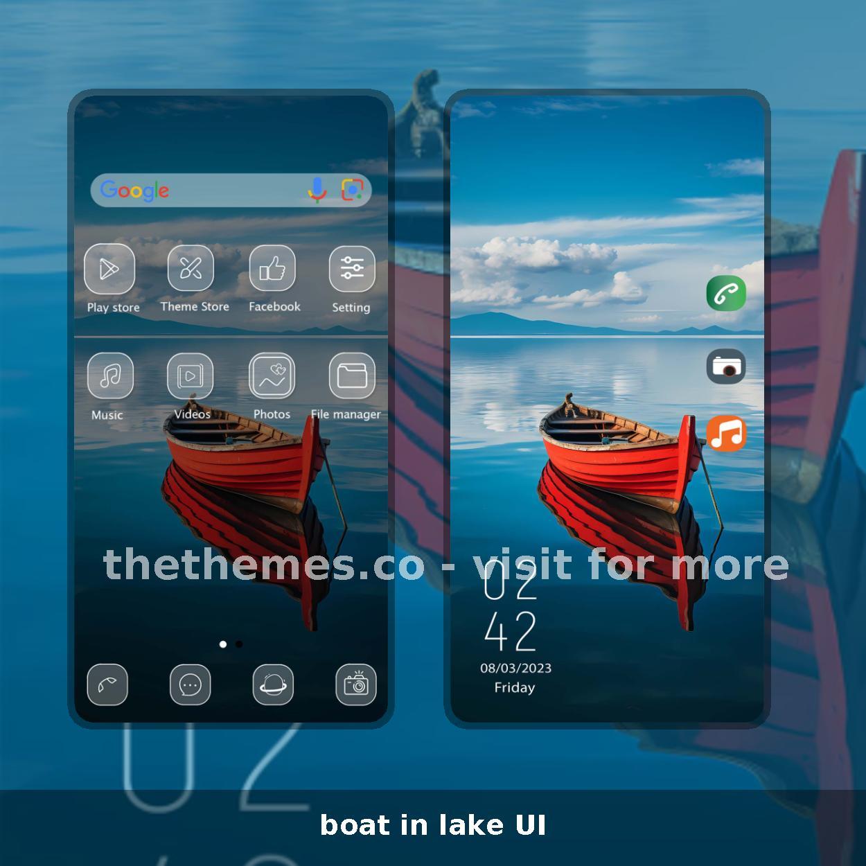 boat in lake UI