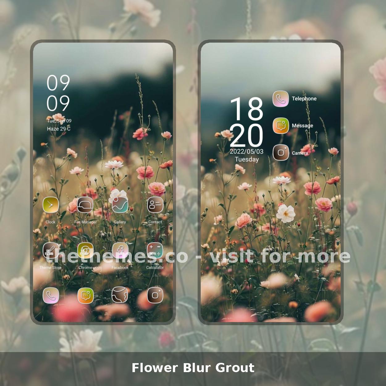 Flower Blur Grout