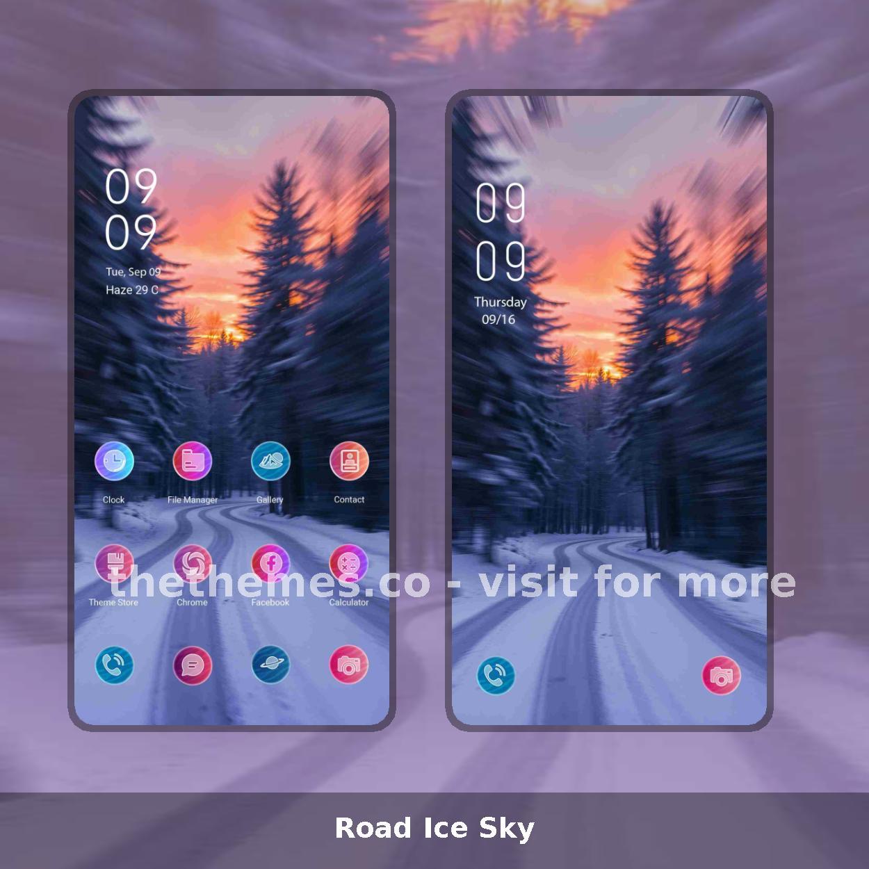Road Ice Sky